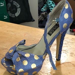 Polka Dot Platform Heels